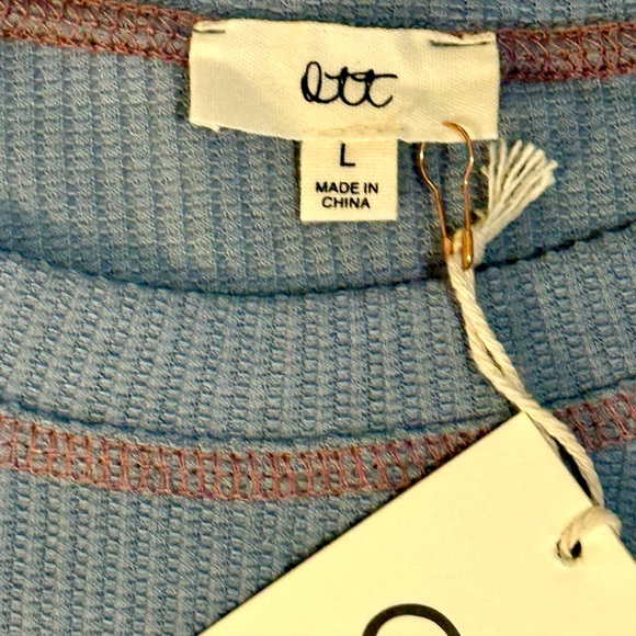 NWT Waffle Knit Babydoll Top - Picture 4 of 7